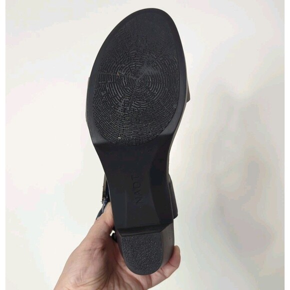 NAOT Sz 37 US 6 Intact Gray Blue Sandals Adjustable Width $169 RT Ankle Strap - Picture 8 of 12